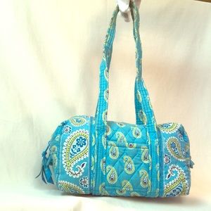 Vera Bradley Blue Paisley Shoulder Purse
